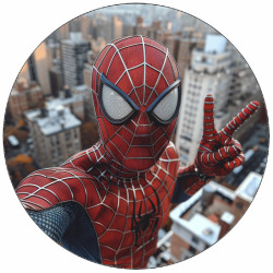 Jedlý papír Spiderman selfie 19,5 cm