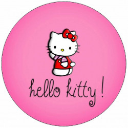 Jedlý papír Hello Kitty mávající 19,5 cm
