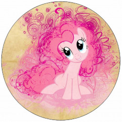Jedlý papír My little pony růžový poník 19,5 cm