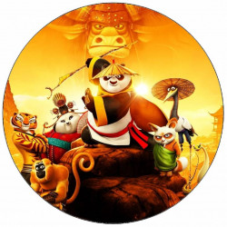 Jedlý papír Kung Fu panda Po a přátelé 19,5 cm