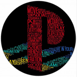 Jedlý papír Playstation logo 19,5 cm