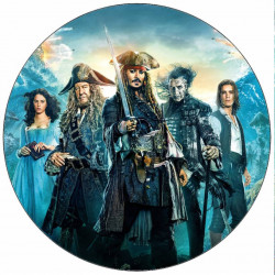 Jedlý papír Jack Sparrow piráti 19,5 cm