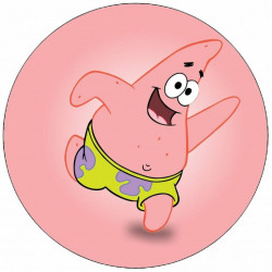 Jedlý papír Spongebob veselý Patrik 19,5 cm