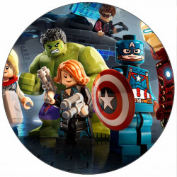 Jedlý papír Lego Avengers 19,5 cm