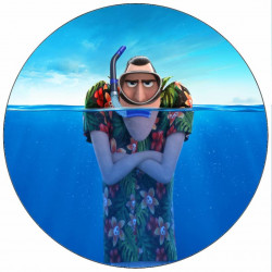 Jedlý papír Hotel Transylvania Drákula ve vodě 19,5 cm