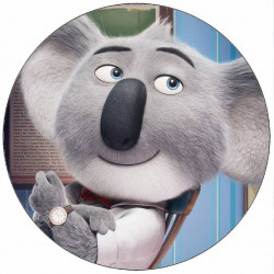 Jedlý papír Zpívej Buster Moon na židli 19,5 cm