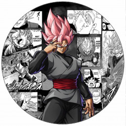 Jedlý papír Dragon Ball Black Goku 19,5 cm