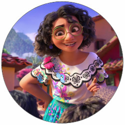 Jedlý papír Encanto Isabel a děti 19,5 cm