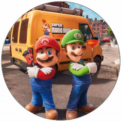 Jedlý papír Super Mario a Luigi 19,5 cm
