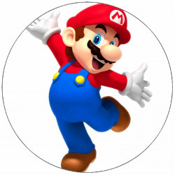 Jedlý papír Super Mario veselý 19,5 cm