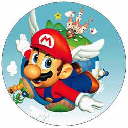 Jedlý papír Super Mario letící 19,5 cm