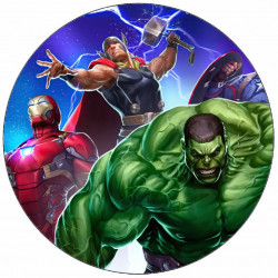 Jedlý papír Fantastická čtyřka hlavní postavy 19,5 cm