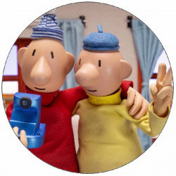 Jedlý papír Pat a Mat selfie 19,5 cm