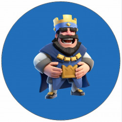 Jedlý papír Clash Royale král smějící se 19,5 cm