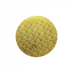 Pevná podložka zlatá 20cm kulatá síla 1,2cm