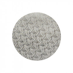 Pevná podložka stříbrná 30cm kulatá síla 1,2cm