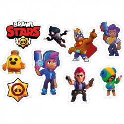 Jedlý papír k vystříhnutí Brawl Stars