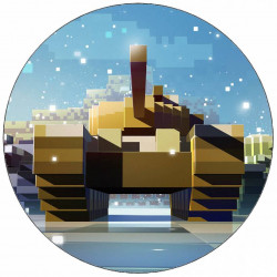 Jedlý papír Minecraft tank 19,5 cm