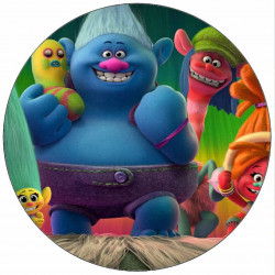 Jedlý papír Trollové 19,5 cm