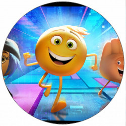 Jedlý papír Emoji ve filmu smajlíci 19,5 cm