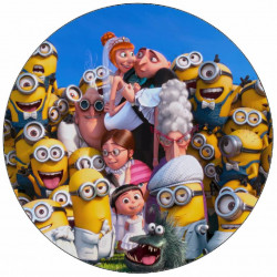 Jedlý papír Já, padouch svatba 19,5 cm