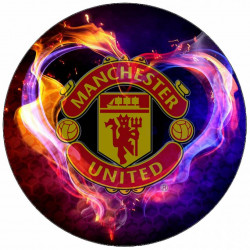 Jedlý papír logo Manchester United 19,5 cm