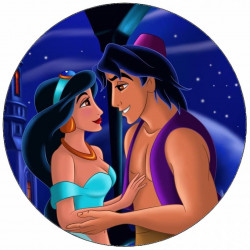 Jedlý papír Jasmína a Aladin 19,5 cm