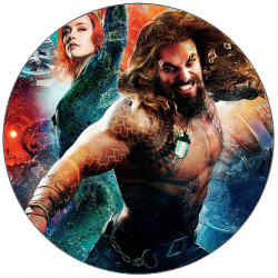 Jedlý papír Aquaman pod vodou 19,5 cm