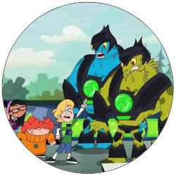 Jedlý papír Supernoobs a mimozemšťani 19,5 cm