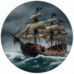 Jedlý papír loď na moři za bouřky 19,5 cm
