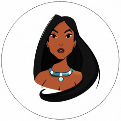 Jedlý papír princezna Pocahontas 19,5 cm