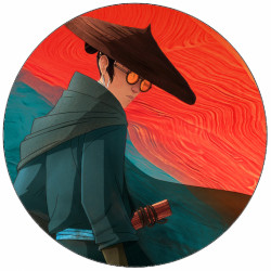 Jedlý papír Modrooký samuraj v brýlích 19,5 cm