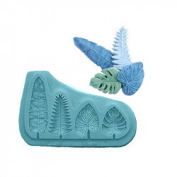 Silikonová formička - listy 9x5,5cm - Cakesicq