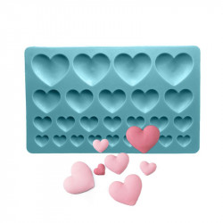 Silikonová formička srdíčka 17,5x11cm - Cakesicq