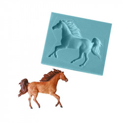 Silikonová formička kůň běžící 6,5x8,5cm - Cakesicq