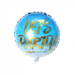 Fóliový balónek kulatý Let s Party 46cm
