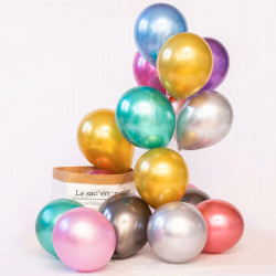 Latexové balónky metalické 50ks 30cm