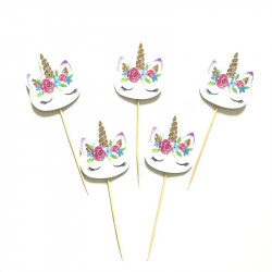 Zápich do muffinů unicorn 24ks