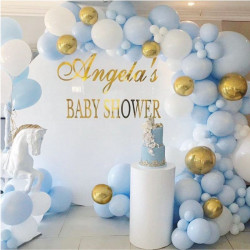 Balónková girlanda modro bílá 128ks - Cakesicq