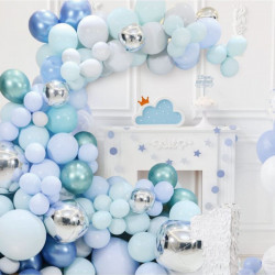 Balónková girlanda světle modrá