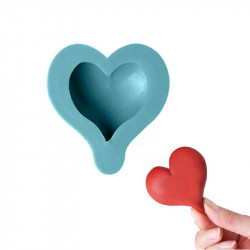 Silikonová formička - srdce - 8,5x8cm Cakesicq