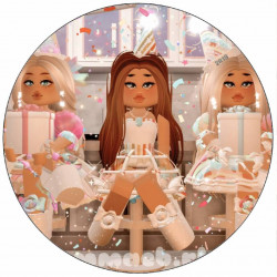 Jedlý papír Roblox holky 19,5 cm