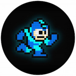Jedlý papír Mega Man pixely 19,5 cm