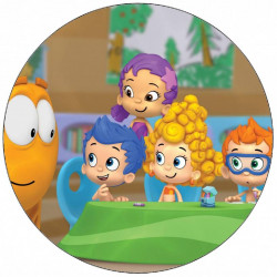 Jedlý papír Bubble Guppies kamarádi 19,5 cm