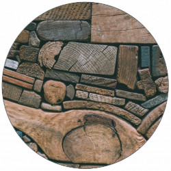 Jedlý papír textura dřeva 19,5 cm