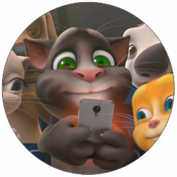 Jedlý papír Talking Tom a přátelé 19,5 cm