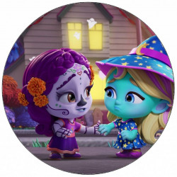 Jedlý papír Super příšerky Káťa s kamarádkou 19,5 cm