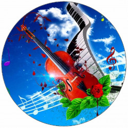 Jedlý papír hudební nástroje 19,5 cm