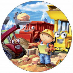 Jedlý papír Bořek stavitel a stavební stroje 19,5 cm