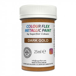 Gelová barva metalická dark gold 25ml
